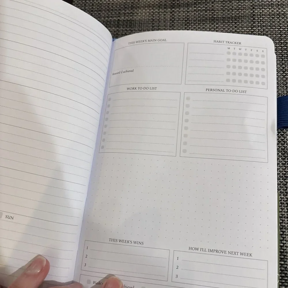 UNDATED Legend Planner – Weekly & Monthly A5 (5.5'' x 8.3''), Mystic Blue, NEW